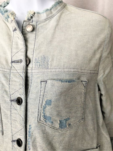 Maison Scotch SMALL Distressed Denim Jacket