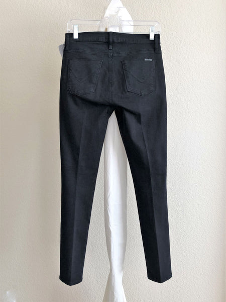 Hudson Size 6 Barbara Black Skinny Jeans