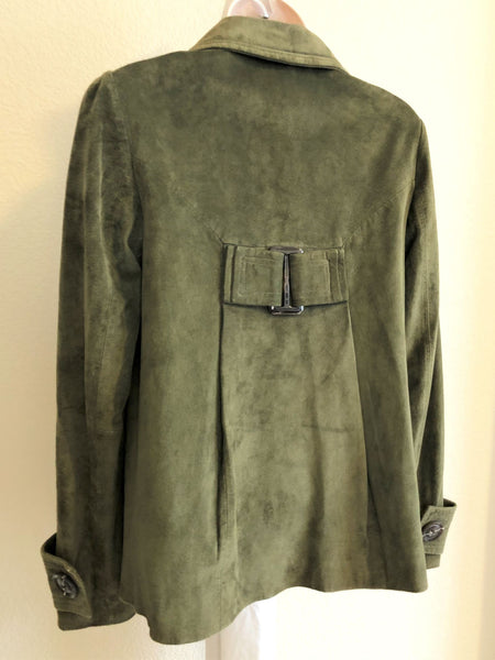 Saguaro Size XS Green Suede Jacket - CLEARANCE