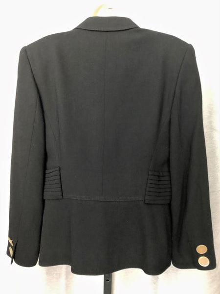 Valentino Size 10 Vintage Black Blazer