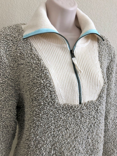 MOTH Anthropologie MEDIUM Gray Nubby Sweater