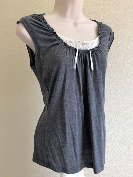 Emanual Ungaro SMALL Gray Silk Blend Top