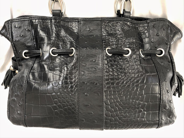 Isabella Adams Black Leather Bag