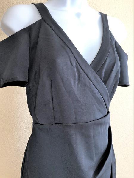 AllSaints Size 2 Cadia - NEW - Gray Cold Shoulder Dress