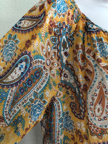 Sundance LARGE Giverny Paisley Silk Top - CLEARANCE