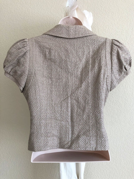Leifsdottir Anthropologie Size 8 Beige Blazer - CLEARANCE