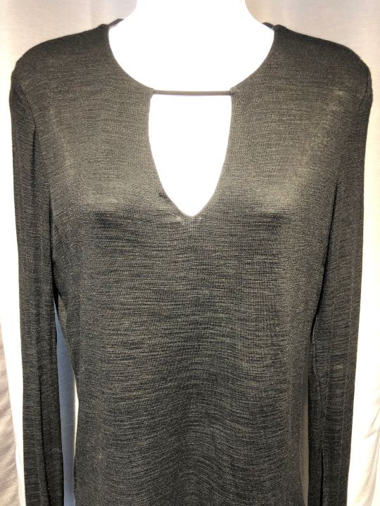 Halston Heritage MEDIUM Black Keyhole Top - CLEARANCE