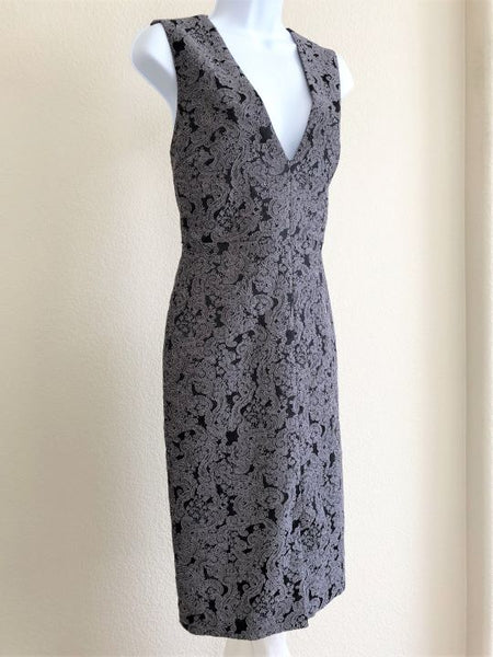 Alice + Olivia NEW Size 8 Baylee Gray Lace Dress