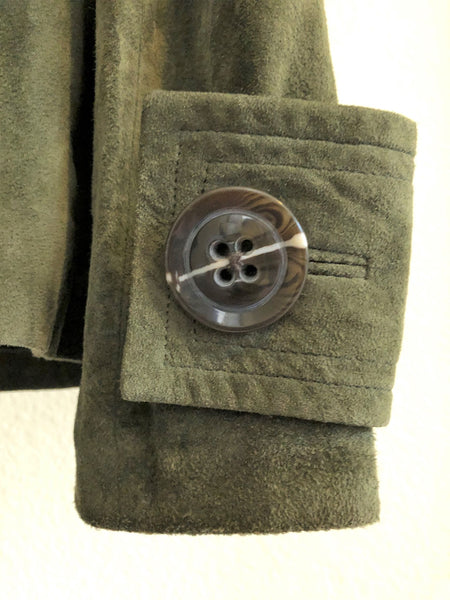 Saguaro Size XS Green Suede Jacket - CLEARANCE