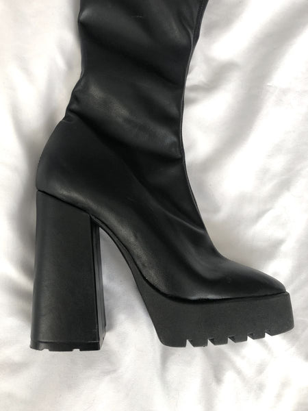 Schutz Darlyn Size 6 Vegan Leather Over the Knee Boots