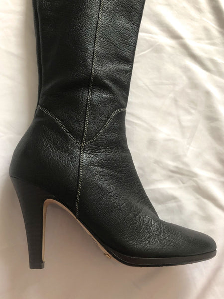 Cole Haan Size 6.5 Sierra Black Leather Boots