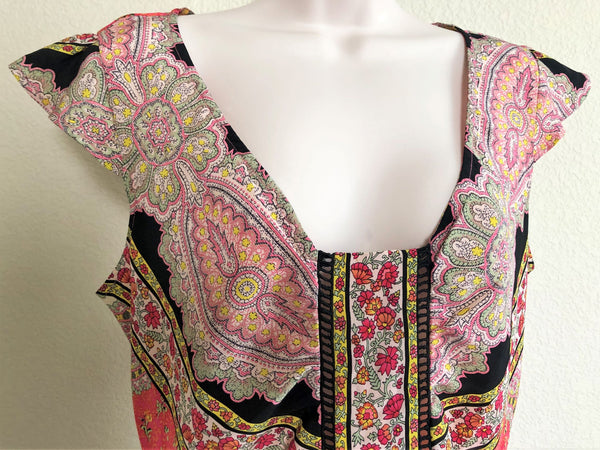 Plenty by Tracy Reese Size 12 Silk Floral Top