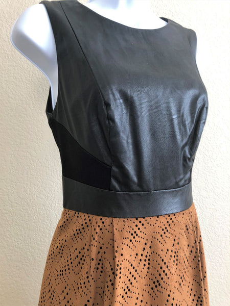 Phoebe Couture Size 2 Black and Rust Dress
