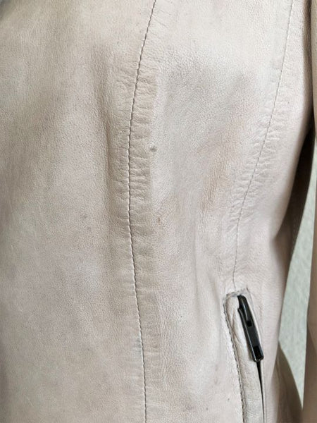 Elevenses Anthropologie Size 0 Battenburg Leather Jacket