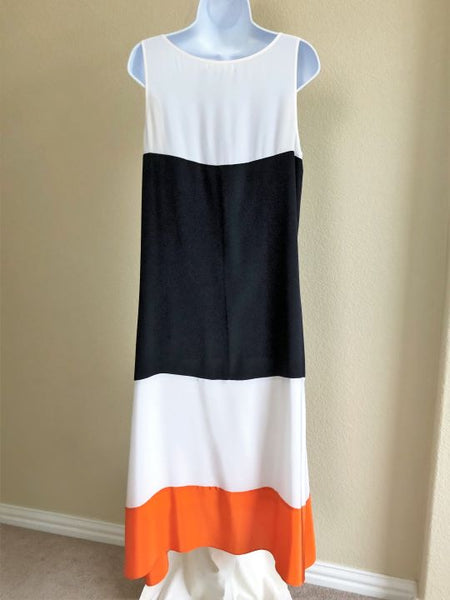 Bailey44 LARGE Color Block Silk Maxi Dress