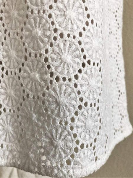 Rag & Bone Size XS White Eyelet Lace Tank