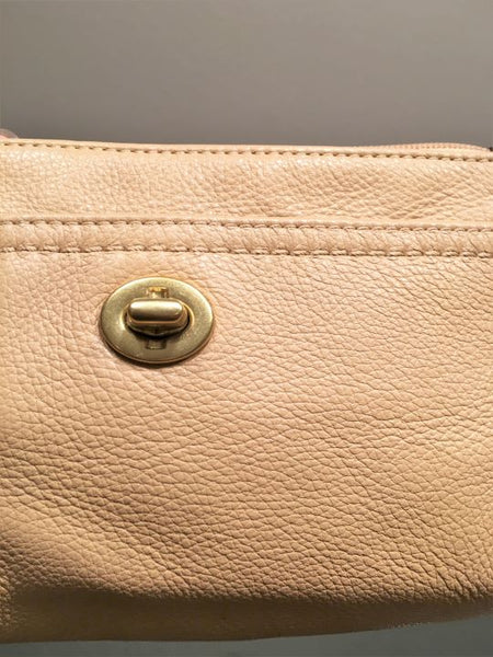 COACH Tan Leather Wristlet