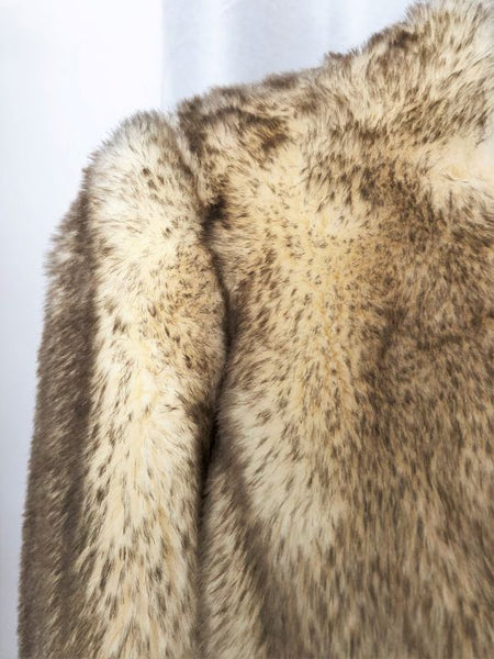 Idra Anthropologie Size 12 Faux Fur Coat