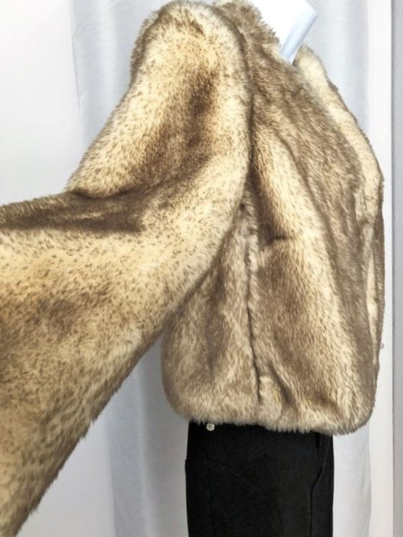 Idra Anthropologie Size 12 Faux Fur Coat