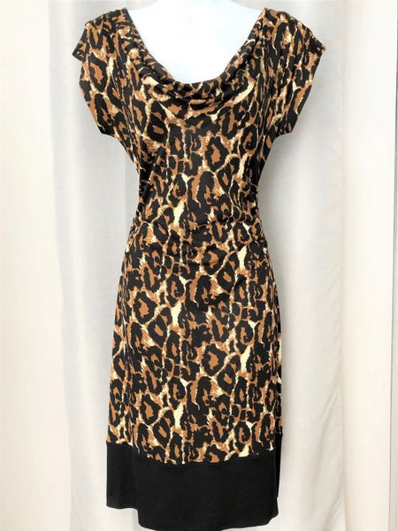 Diane von Furstenberg Size 8 Zeke Silk Leopard Dress - CLEARANCE