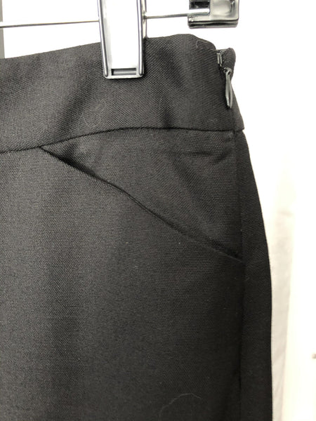 Theory NEW Size 2 Black Wool Pencil Skirt
