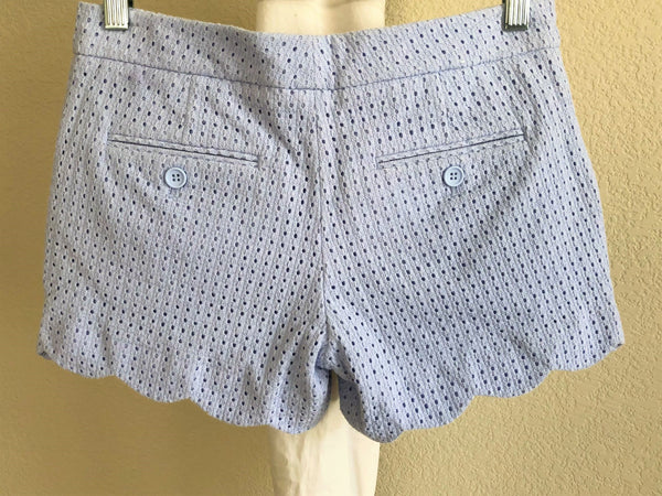 Club Monaco Size 0 Amber Lavender Eyelet Shorts