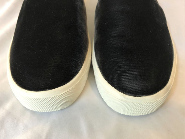 VINCE NEW Size 6.5 Corbin Black Velvet Sneakers