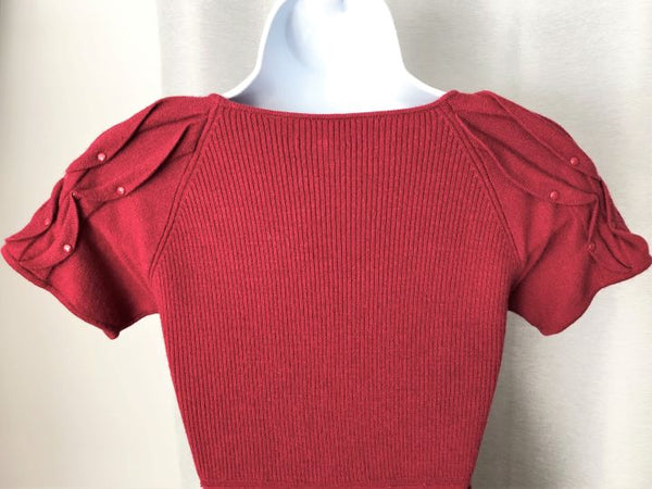 Catherine Malandrino XS Petite Red Knit Dress