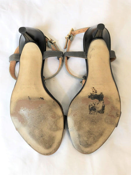 El Caballo Size 5.5 Blue Sandals