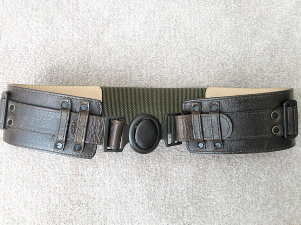 Streets Ahead XS Brown and Army Green Belt