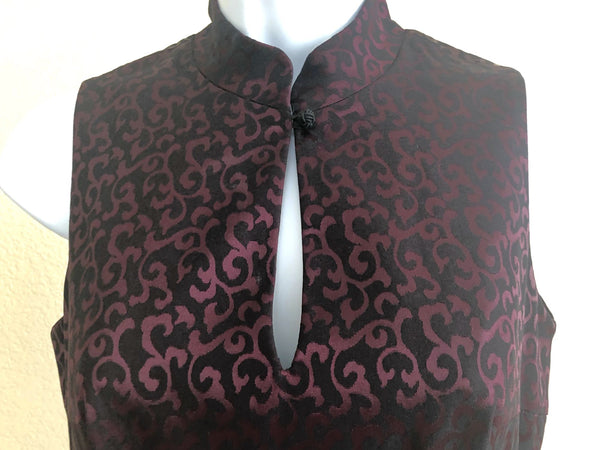 bebe Size SX Petite Burgundy Asian Maxi Dress - CLEARANCE