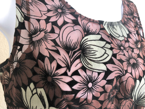 Frock by Tracy Reese Size 0 Brown Silk Floral Dress