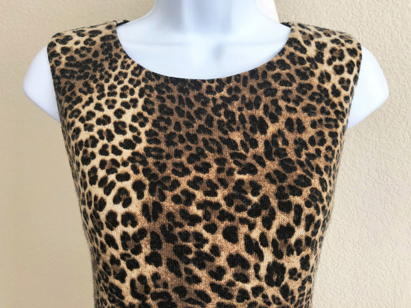 Alice + Olivia Size Small Leopard Print Dress