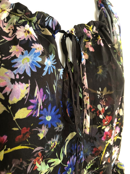 Parker NEW MEDIUM Nicole Silk Floral Dress