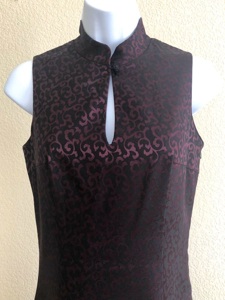 bebe Size SX Petite Burgundy Asian Maxi Dress - CLEARANCE