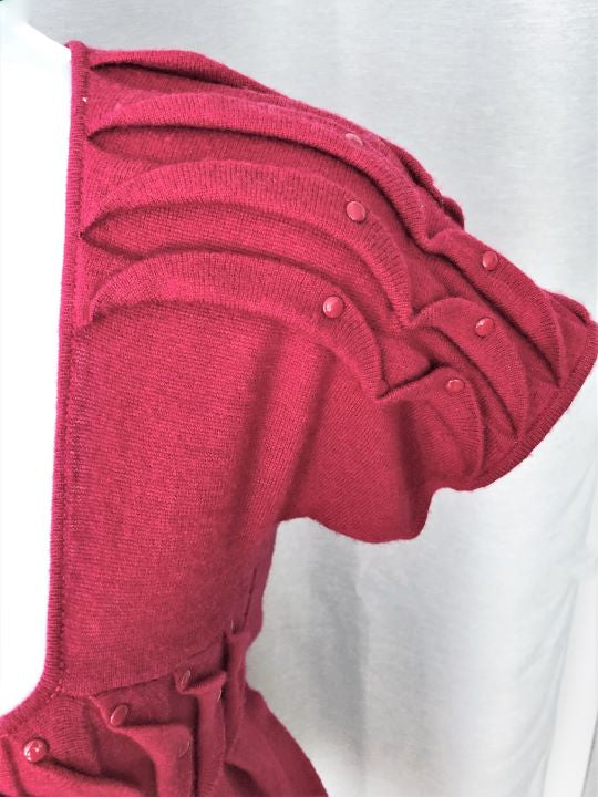 Catherine Malandrino Petite Red Knit Bead Front Red / Petite