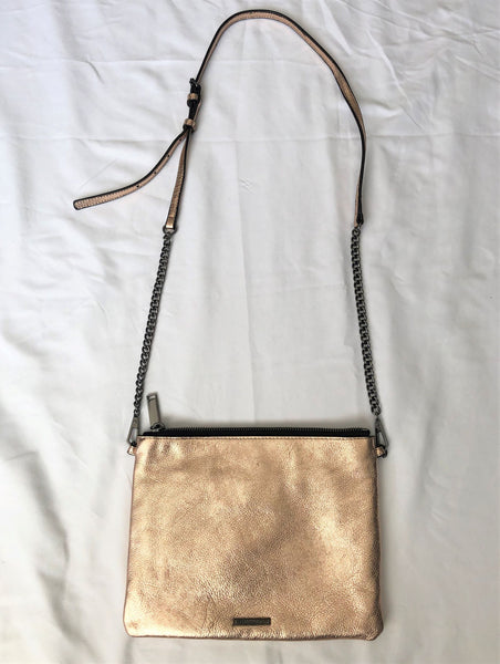 Rebecca Minkoff Rose Gold Metallic Cross Body