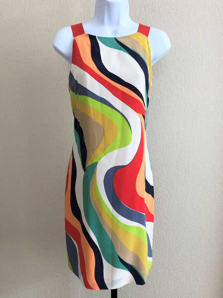 Beth Bowley Anthropologie Size 2 Silk Swirl Dress