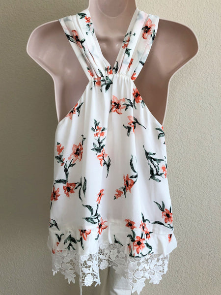 Joie NEW SMALL Segalle Floral Halter Top