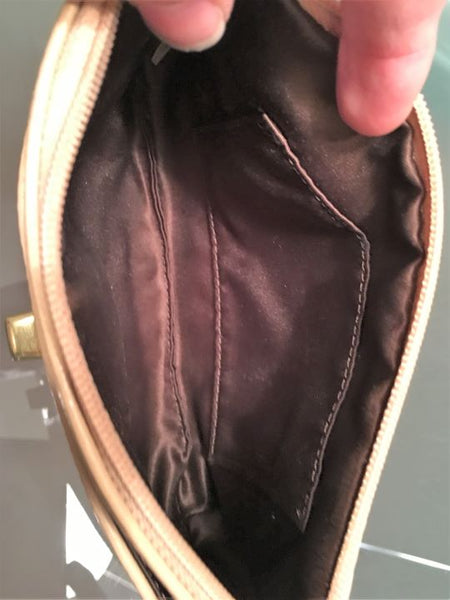 COACH Tan Leather Wristlet - CLEARANCE