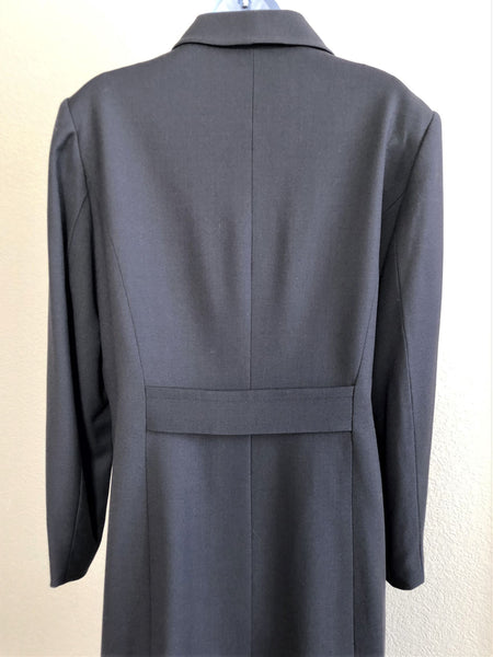 Halston Size MEDIUM Gray Wool Coat - CLEARANCE