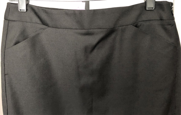 Theory NEW Size 2 Black Wool Pencil Skirt