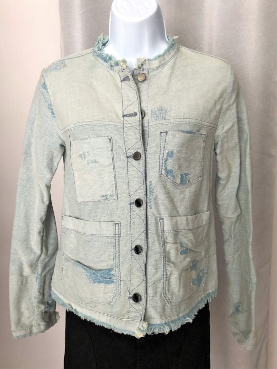 Maison Scotch SMALL Distressed Denim Jacket