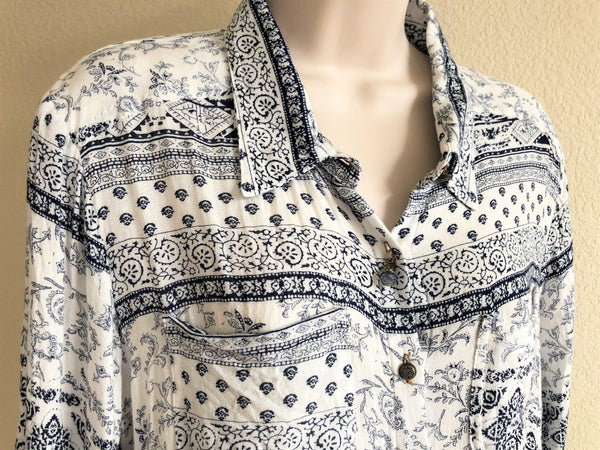 Aratta Silent Journey LARGE Mixed Print Floral Top