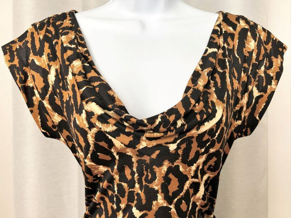 Diane von Furstenberg Size 8 Zeke Silk Leopard Dress