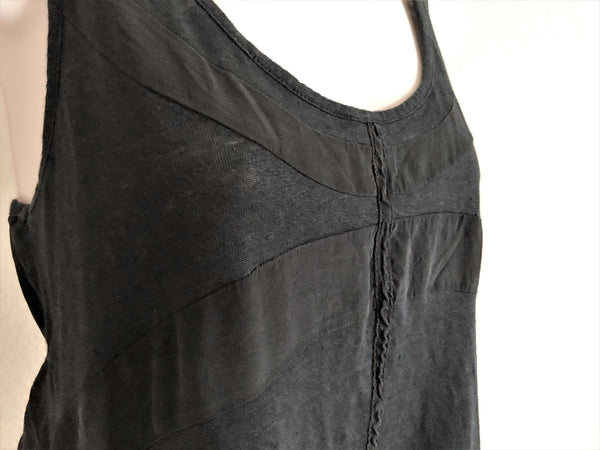 Sandro Size Medium Black Linen Tank Top