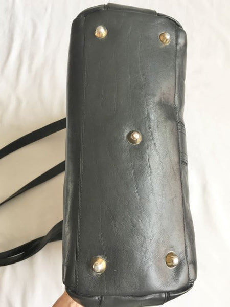 Marino Orlandi Vintage Black Leather Bag - CLEARANCE