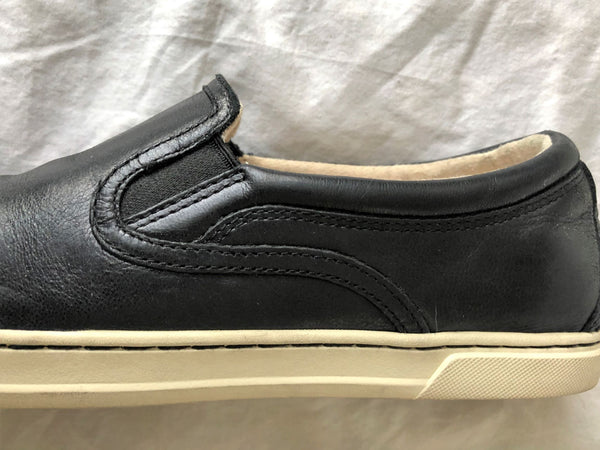 UGG Size 11 Kitlyn Black Leather Sneakers