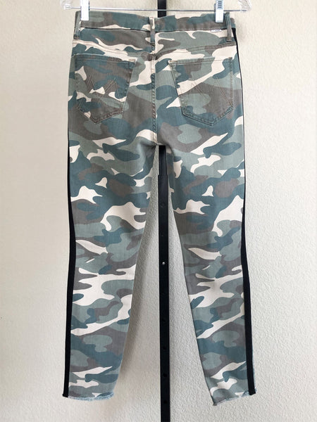 MOTHER Size 4 High Waisted Looker Camo Jeans