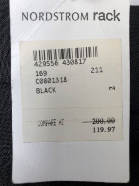 Theory NEW Size 2 Black Wool Pencil Skirt